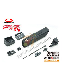 GUARDER GLK-146(A) Light-Weight Magazine Kit for MARUI G17,18C,19,22,26,34(9mm Marking,Black)