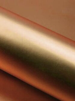 กระดาษห่อของขวัญ เมทัลลิคด้าน สีทองชมพู