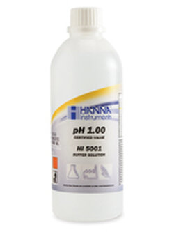 HI5001 Buffer Solution pH 1.00, 500 ml ±0,01pH