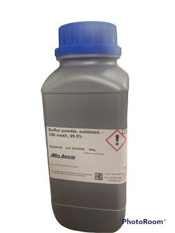 Sulfue Powder 99.5%, 500 g -Alfa aesar
