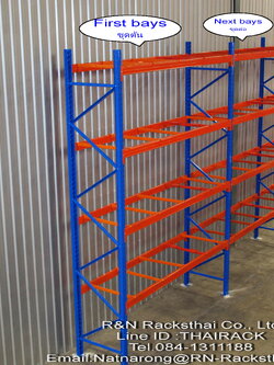 ชั้นวางสินค้าอุตสากรรมมือ สอง Selective Rack มือ สอง