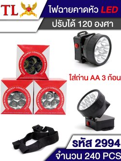 ไฟฉายคาดหัว LED 2994 (ราคาต่อโหล)