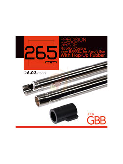 265mm UNICORN Nitroflon Coating 6.03MM Ultimate Precision Inner Barrel For GBB