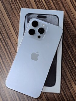 🌈🧸 เครื่องเดิมๆ❕️🎩 iPhone 15 Pro Max 256GB White Titanium ♦️ #ศูนย์แท้ ราคาคุ้ม❕️🎠 🧁