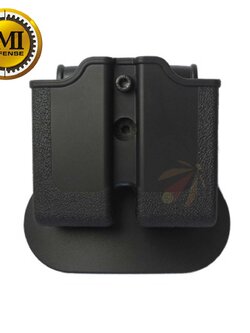 IMI Double Magazine Pouch fits 1911 Single Stack Variants |Sig Sauer 220 |S&W 4506 |S&W 4516 - BLACK