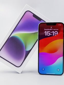 👾 iPhone 14 128GB Purple 👾แบต90% ครบกล่อง ราคาคุ้ม