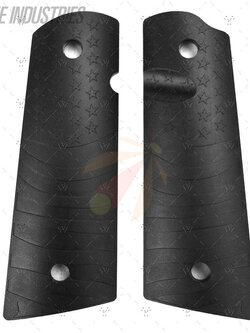 1911 PX™-10 Standard Size - Pistol Grips (Flag Pattern, Semi-Gloss Black) PX-10