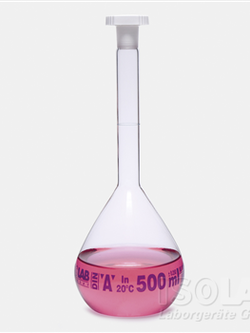 ISOLAB VOLUMETRIC FLASKS - glass - class A - conformity certified - clear, 5-5000 ml
