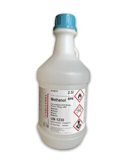 Methanol >=99.9% AR Grade, 2.5 L -Carlo Erba in Italy