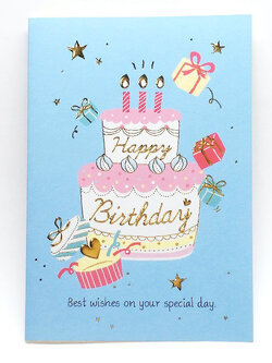 การ์ดอวยพรวันเกิด (25K) Casual Style มีแบบให้เลือก