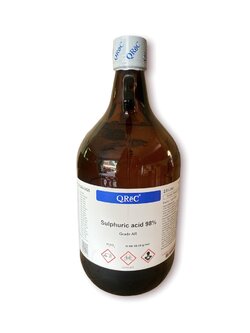 Sulfuric Acid 98% AR Grade, 2.5 L -Qrec newzealand