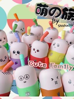 ☃️📌sale โปรโมชั่น Cute Family Disposable Pod 8000 Puffs 12ML Nic3%(30mg)