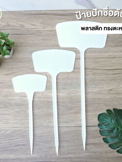 ป้ายชื่อต้นไม้ ทรงตะหลิว แพ็ค 10 ชิ้น