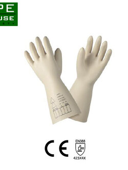 ถุงมือป้องกันไฟฟ้าสถิตย์ สีขาว