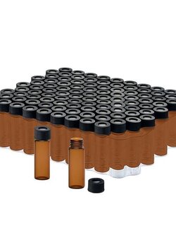KITS, PREASSEMBLED RAM™ VIALS AND CLOSURES, 9MM THREAD, AMBER