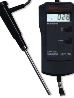Pt 100 Hand-Thermometer incl. Fühler