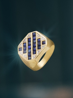 เสริมบุคลิกให้กับสุภาพบุรุษ ให้ดูดีมีระดับ ด้วยแหวนทองฝังเพชรและไพลินจาก Artisan by N.K. #ANK ที่เหมาะกับโอกาสพิเศษของคุณ