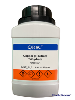 Copper (II) Nitrate Trihydrate AR, 500 g -Qrec Newzealand