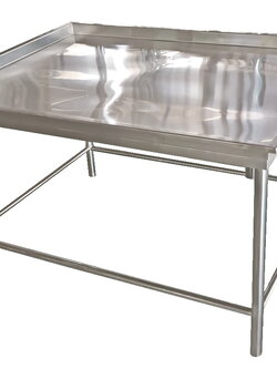 โต๊ะถาดสเตนเลสโชว์อาหารทะเล