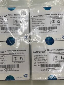 Membrane Filter-Scichro Made in China บรรจุ 50 pcs/Box