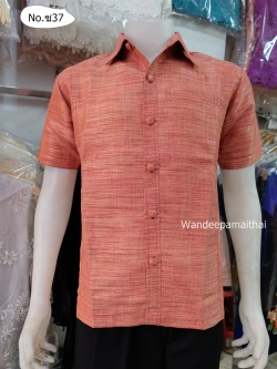 เสื้อไหมผสมฝ้าย ซาฟารี M