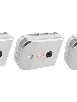 Dr. Black Tokyo Marui Hi Capa 5.1 GBB Magazine Base (Aluminum-Type-B)-(TM-HCP-A51MB-B-SV)