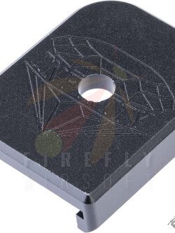 5KU Infinity Aluminum Magazine Base for Tokyo Marui Hi-Capa Series Airsoft GBB Pistol Magazines (Color: Black)