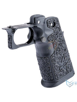 EMG Staccato Licensed 2011 Pistol Grip for Hi-Capa Gas Blowback Airsoft Pistols (Model: Pro Grip / Black)