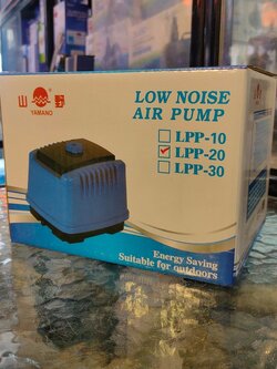 ปั๊มลม YAMANO LPP-20 2,000 L/HR 20W MAX pressurre > 0.030 MPa