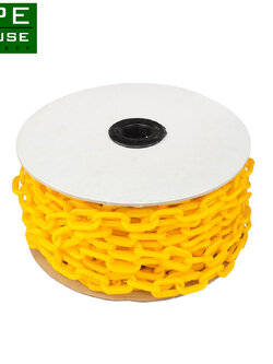 โซ่พลาสติกกั้นเขต สีเหลือง