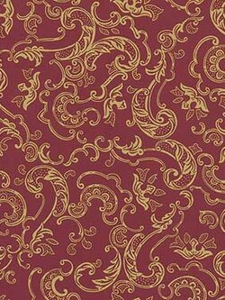 กระดาษห่อของขวัญ กระดาษอาร์ต สีแดง-ทอง