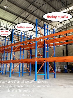 ชั้นเก็บสินค้าในคลังสินค้ามือสอง สภาพใหม่