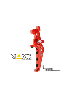 Maxx Model CNC Aluminum Advanced Speed Trigger for M4 / M16 Series Airsoft AEG (Style: E / Red)