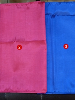 ผ้าสไบสี เนื้อดี (ไหมเกษตร)