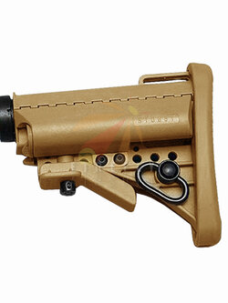 G&P Stubby Retractable Stock Complete Set for M4 Series Airsoft AEG (Color: Sand)