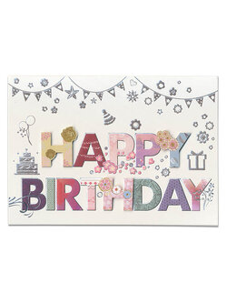 การ์ดวันเกิด HAPPY BIRTHDAY