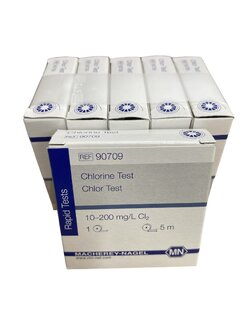 Chlorine Test Paper 10-200 mg/L Cl2, 5 meters/Roll