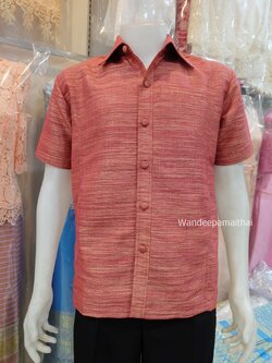 เสื้อไหมผสมฝ้าย ซาฟารี XL