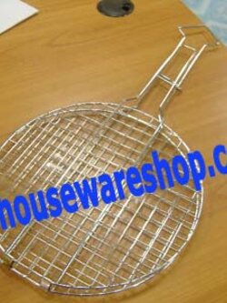 ตะแกรงปิ้งย่างสเตนเลสทรงกลม,ปิ้งปลาหมึกสเตนเลส,ตะแกรงปิ้งช่องหมากรุก