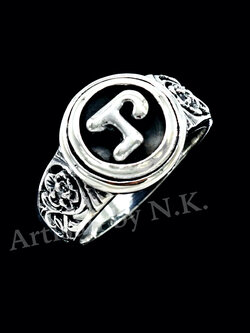 แหวนหัวนะโม ทำจากเงินแท้