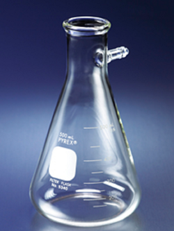 Flask, Filtering 250,500,1000,2000 ml -Pyrex