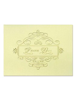 การ์ดขอบคุณ กระดาษมุก Thank You