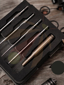 GUN POWER TOOL 5-Piece Multi-Pick Tool Kit - MILITARY GRAY