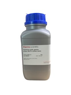Aluminum oxide, gamma-phase, 99.97% (metals basis), Thermo Scientific Chemicals 100 g,