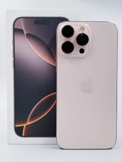 🖤 iPhone 16 Pro Max 256GB Desert Titanium 🖤👑 มาครับ 16PM แบต100 ครบกล่อง มีปกศ.9 เดือน สุดคุ้ม 👑