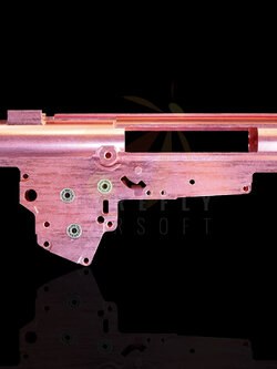 Army Force 8mm Bearing CNC QD Spring System Gearbox Case For V3 AEG (Red)