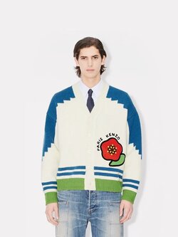 **do** เสื้อคาดิแกนกันหนาว KENZO Pop' genderless cardigan in wool ใส่ได้ ชาย หญิง สินค้าใหม่ ของแท้