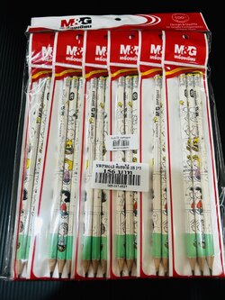 SWP304AB ดินสอไม้ 2B 1*3 (ราคาต่อโหล)