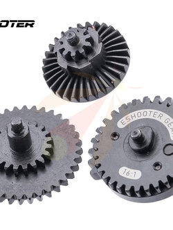 E-Shooter Technology CNC Machined Steel Airsoft Gear Set (Ratio: 16:1) V402-16:1