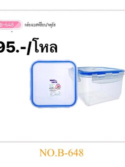 กล่องเวฟเบสท์ล็อคเหลี่ยม B648 (ราคาต่อโหล)